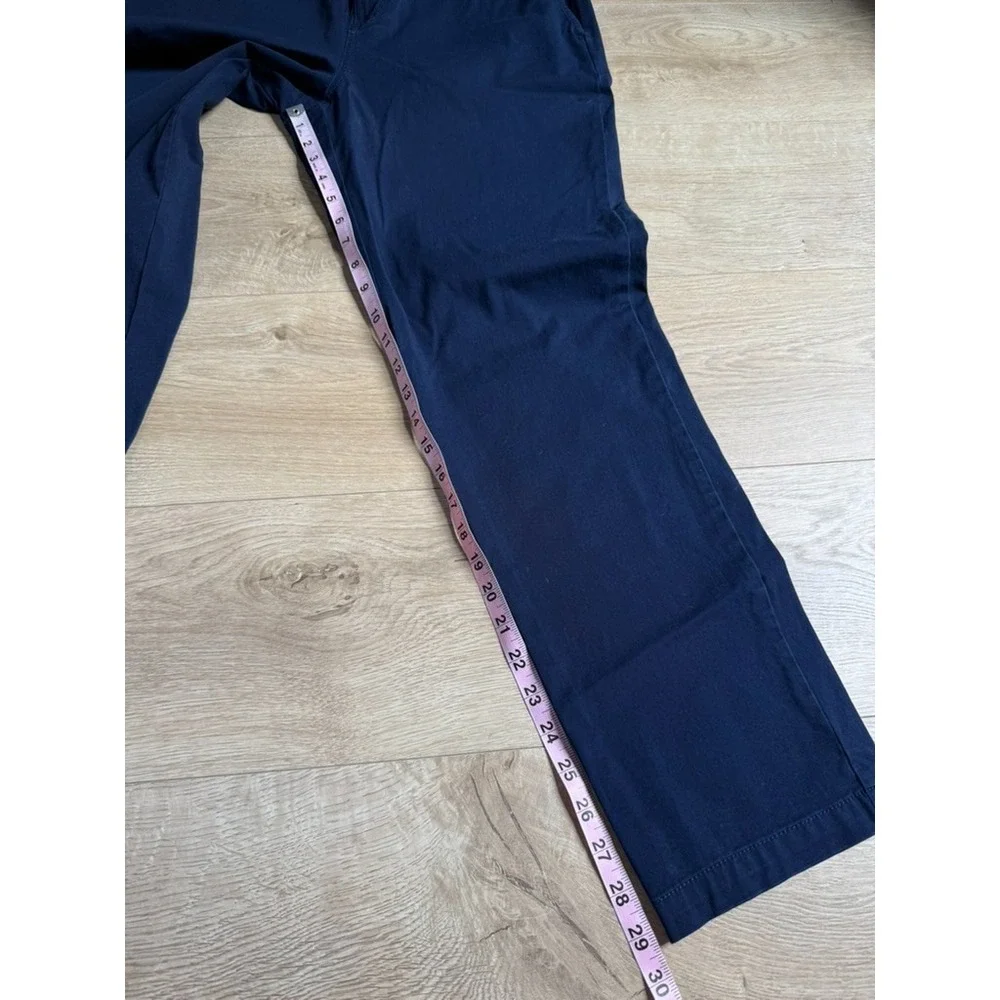 EUC Mens J.Crew Slim Dock Pant navy blue drawstring waist pull on cordura size M